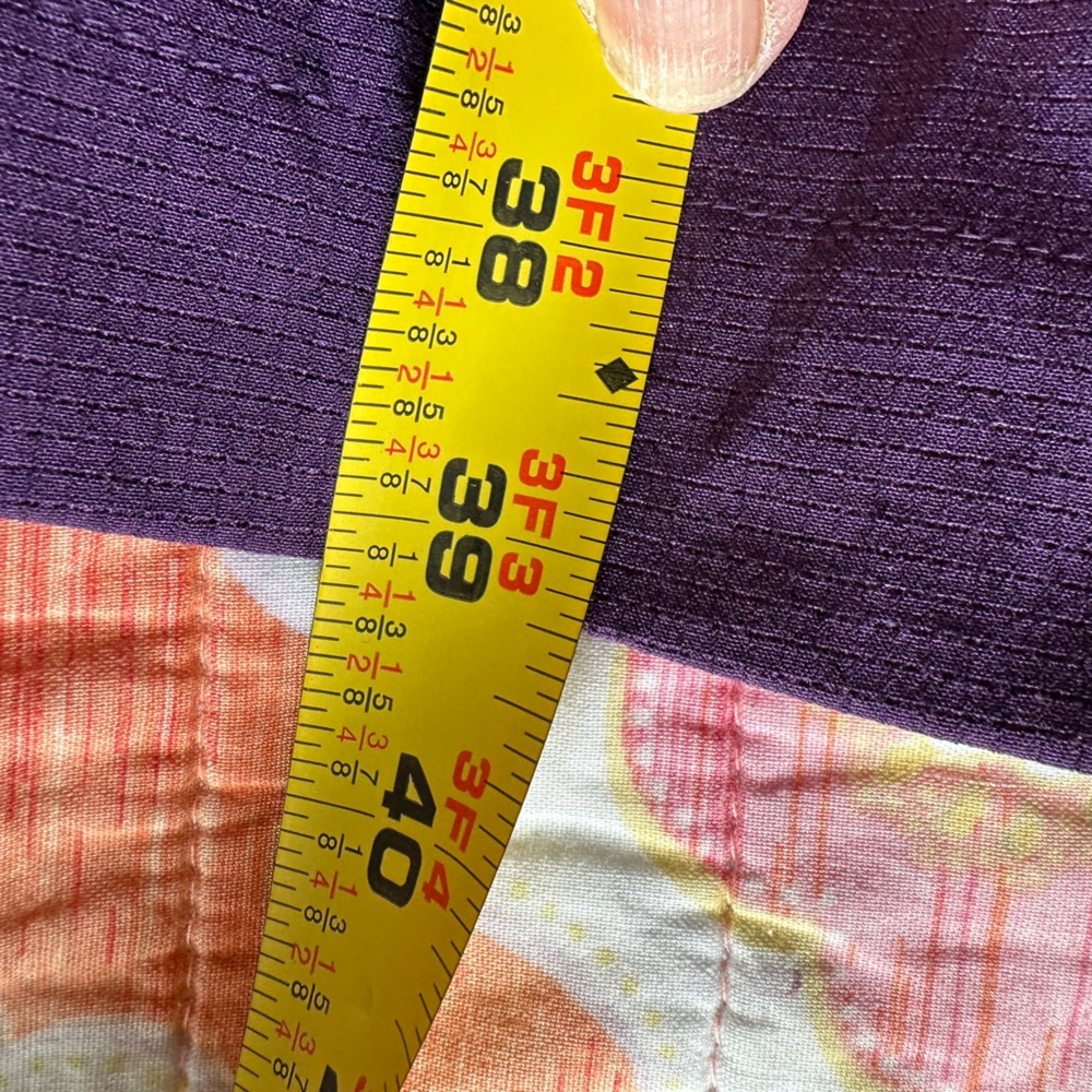 💜 Duluth Trading Tunic Dress XL Purple Roll Tab Sleeve Casual - Picture 7 of 9